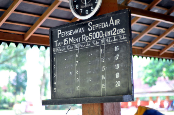 Tarif Sepeda Air yg terjangkau