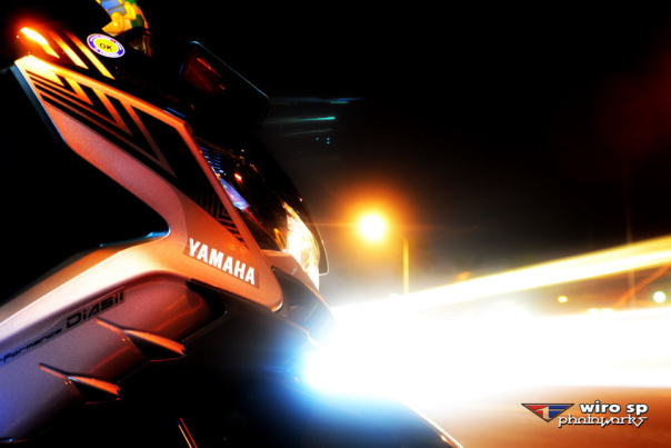 Yamaha GT125 saat Istirahat City Riding Malem