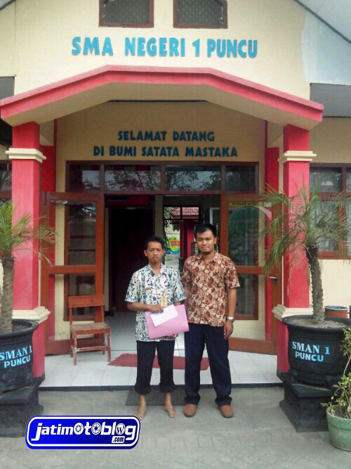 Salah satu sekolah yang terkena dampak erupsi Gunung Kelud